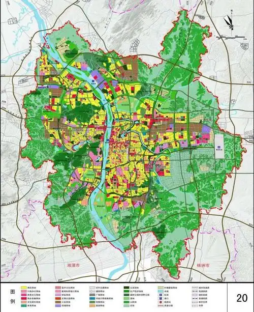 湖南省长沙市的规划地图