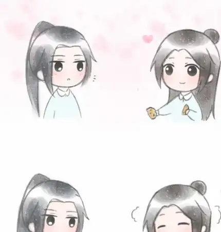 天官赐福:双玄亲亲,听说亲嘴会怀孕?青玄:我们把它生下来吧!