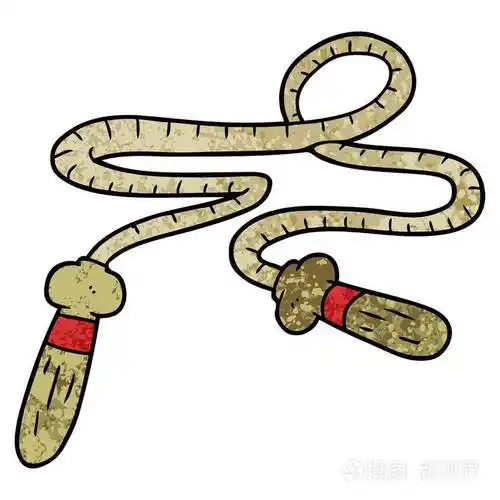 卡通绳索的矢量图解