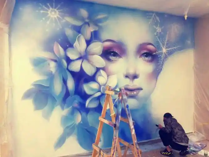 纯手绘壁画之美