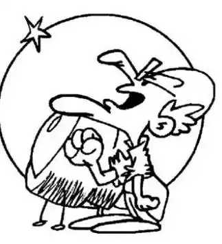 笛卡尔q版简笔画