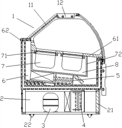 一种冰淇淋展示柜的制作方法