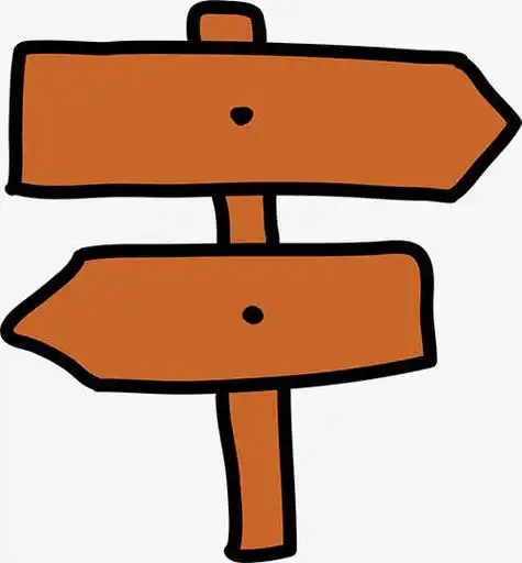 动漫标识牌简笔画