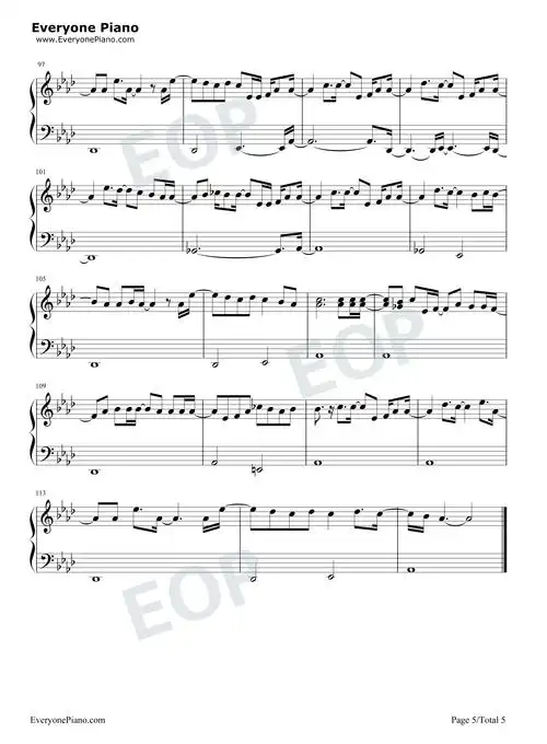 世界はあなたに笑いかけている-可口可乐cm曲五线谱预览5-钢琴谱文件