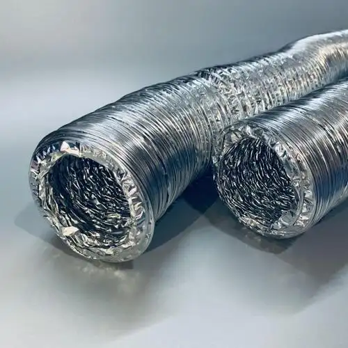 5寸铝箔送风排烟管通风管铝箔风管铝箔伸缩软管单管125mm直径