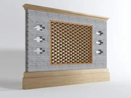 新中式屏风 照墙 风水墙