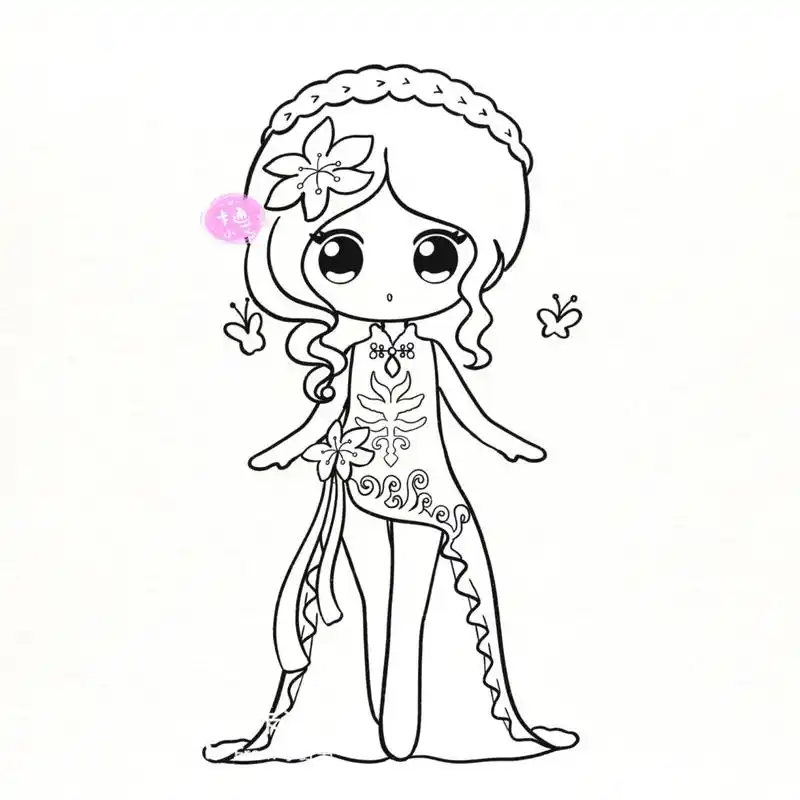 叶罗丽 卡通简笔画 q版萌萌合集 叶罗丽小合集 q萌叶罗丽娃娃 原创