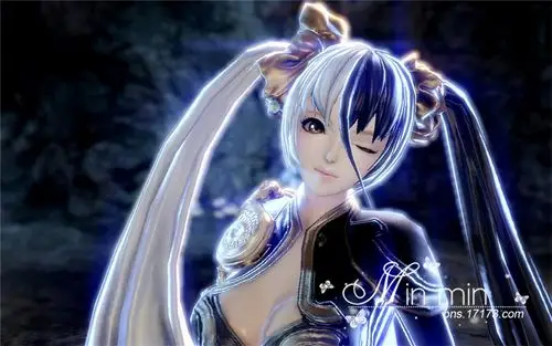 剑灵今日美图推荐 火炮兰幽灵光效双马尾辫