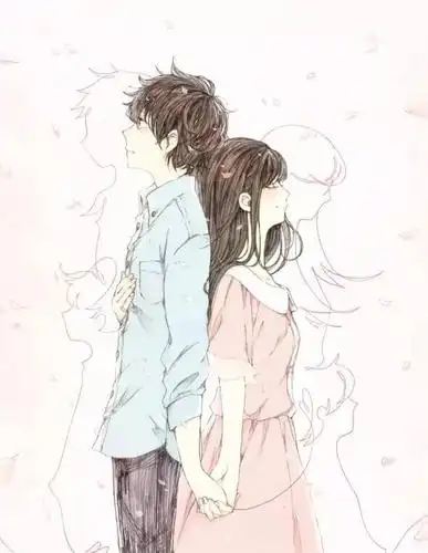 执子之手与子偕老美好夙愿的动漫情侣壁纸