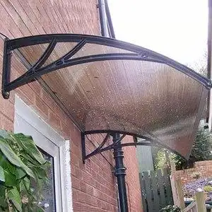 阳台雨棚防雨滴声遮雨x棚雨搭屋檐户外阳台窗户遮阳挡雨板无声阳