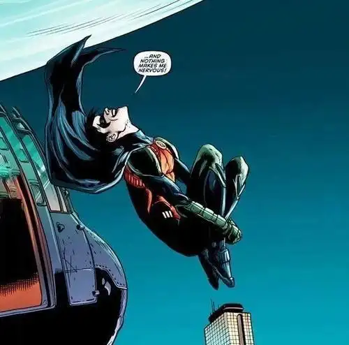 夜翼罗宾简笔画