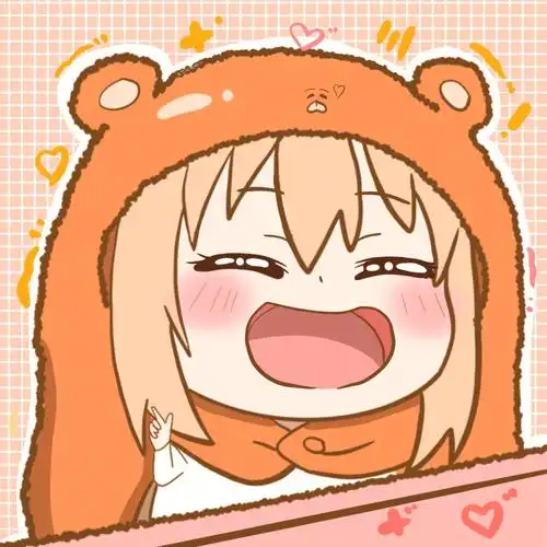 一组干物妹小埋头像