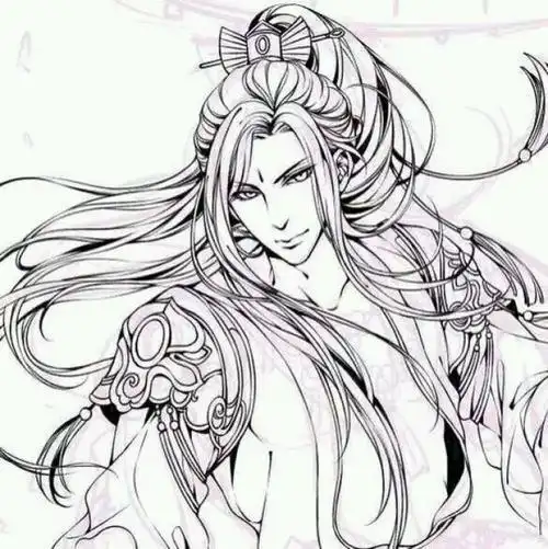 古风人物简笔画少爷男生