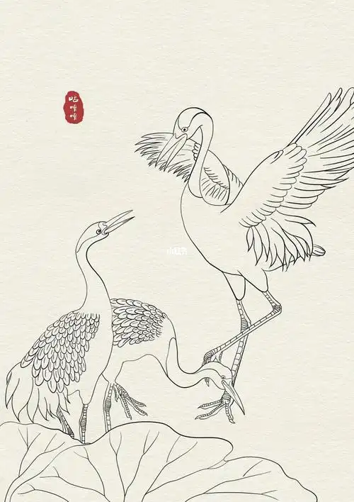 硬边缘笔刷(10-20像素)#小红书自带滤镜  #国风  #线稿  #国潮插画