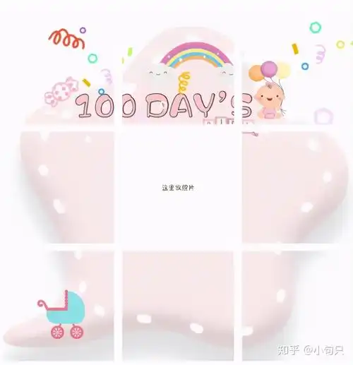 适合晒娃的满月满百天朋友圈文案和九宫格素材