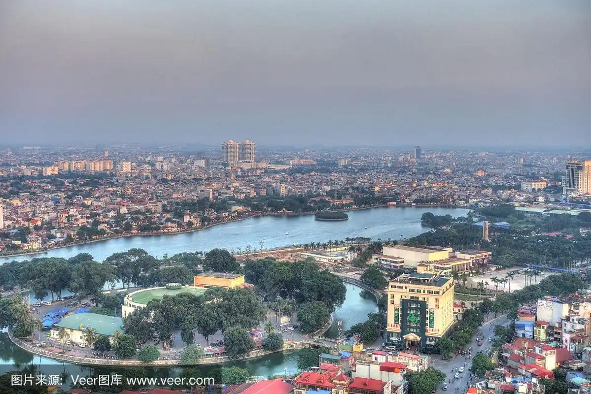 海防鸟瞰图,越南