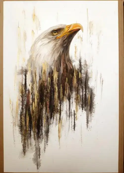 鹰|纯艺术|绘画|马行画彩铅 - 原创作品 - 站酷 (zcool)