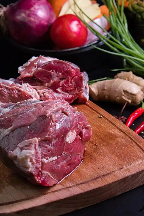 一组生羊肉的拍摄