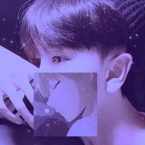 紫色滤镜高清男生头像