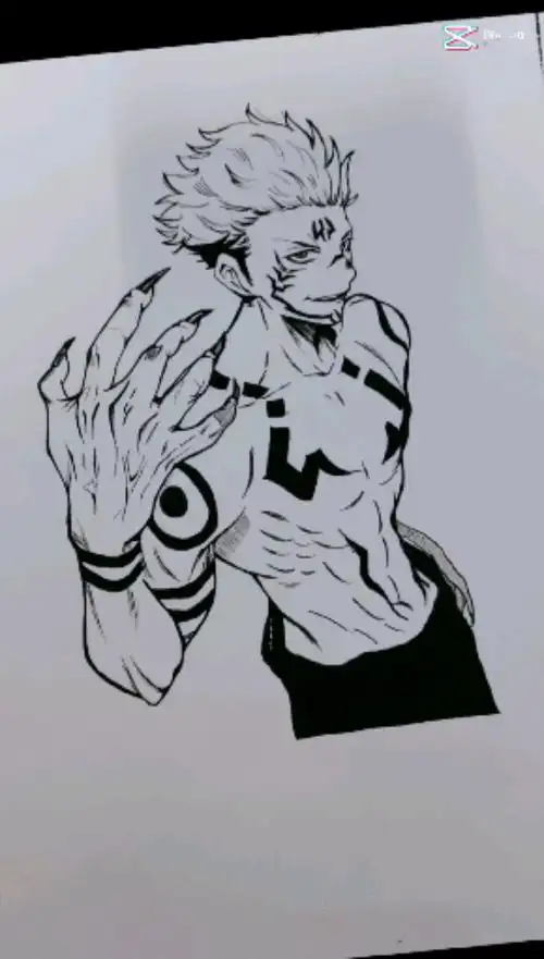 画画教程#咒术回战#两面宿傩