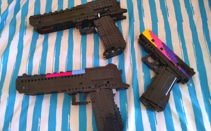 【乐高枪 】三把手枪的射击