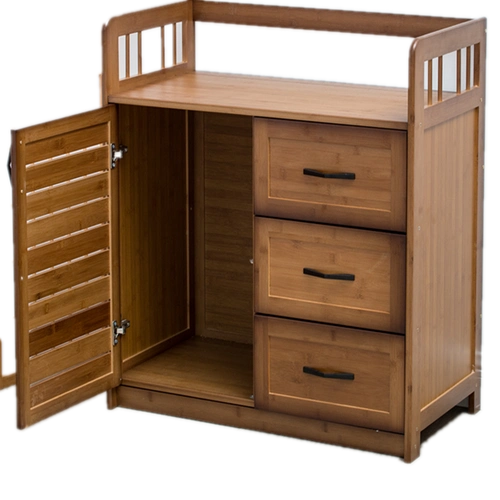 抽屉多层柜子碗柜楠竹收纳柜水柜餐柜