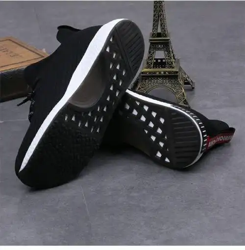 2018春新款耐磨飞线鞋透气网面鞋舒适低帮单鞋运动休闲鞋防臭男鞋_7折