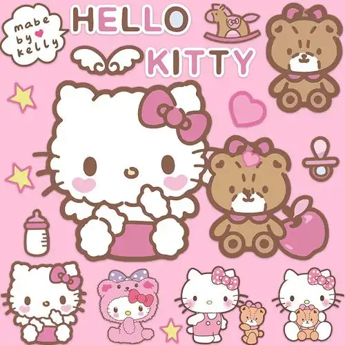 hellokitty行李箱_可爱hello kitty凯蒂猫行李箱贴纸笔记本电脑ipad