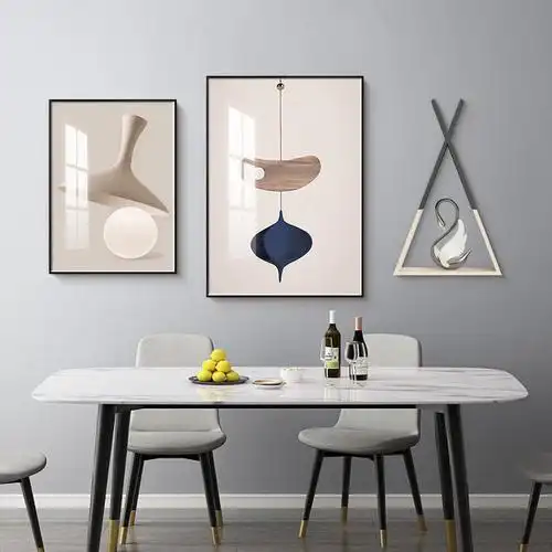 餐厅装饰画现代简约饭厅挂画背景墙餐桌墙面壁画客厅装饰画