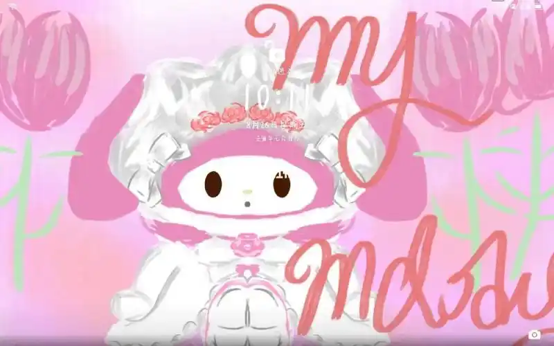 要原图的评7315#每日壁纸  #手绘 #三丽鸥美乐蒂  #美乐蒂壁纸