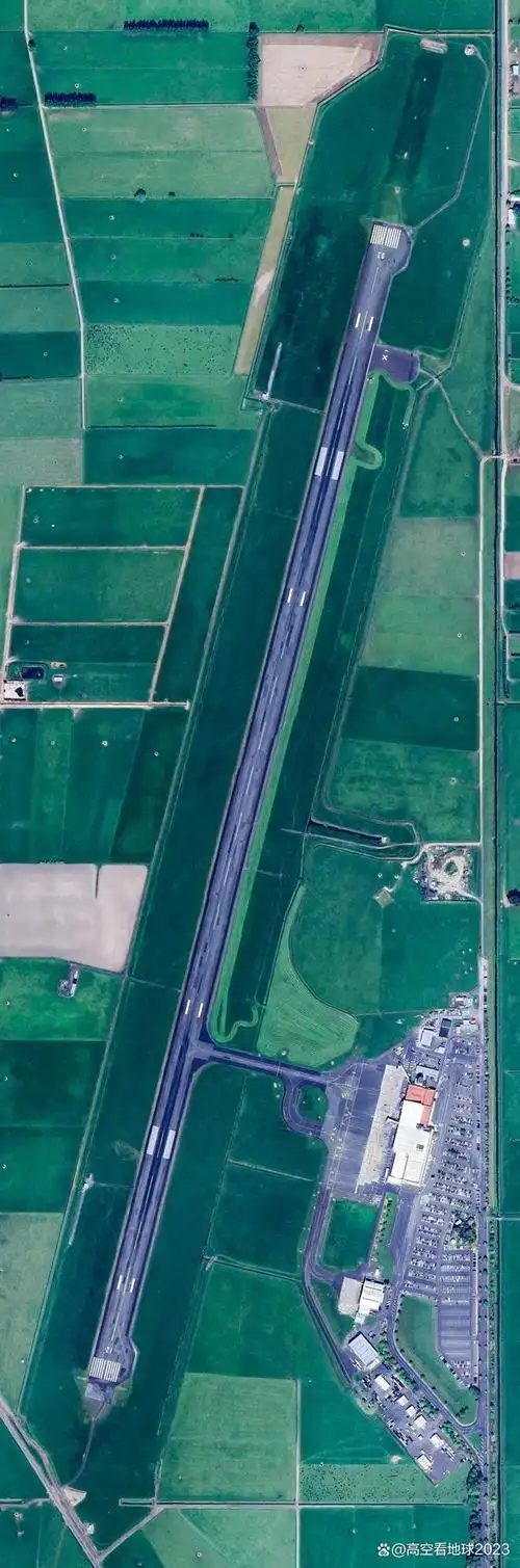 卫星视角下新西兰10个主要机场