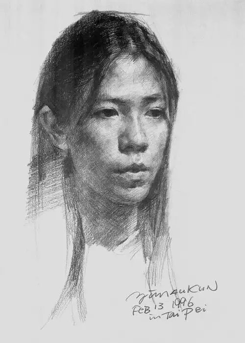 艺推冉茂芹素描头像高清作品