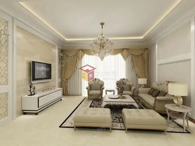 3d简欧客厅效果图模型,简欧客厅效果图3d模型下载_3d学苑