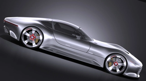 正义联盟蝙蝠侠座驾奔驰梅赛德斯visiongt全球限量款概念车c4d模型