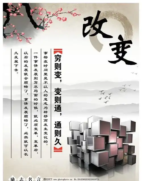 励志名言改变图片