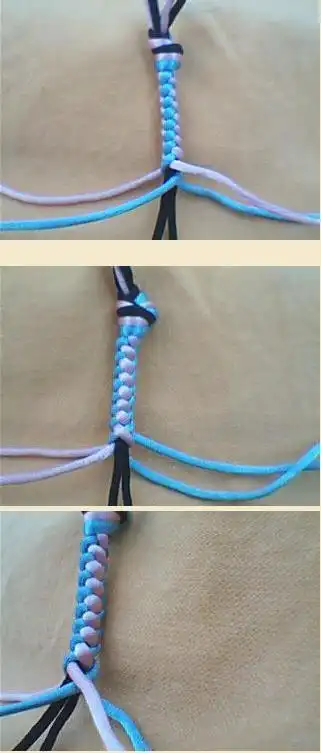 展开全部 这是夹心四股辫