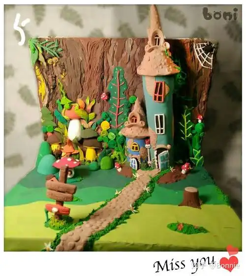 74森林系列首作,超轻粘土,时间耗的很很长!