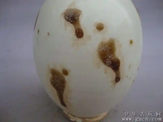 宋定窑.带有泪痕.竹丝刷痕纹.敞口瓶古董古玩古瓷器