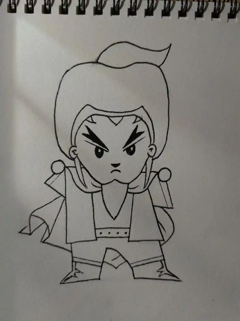 豹子头林冲风雪山神庙,简笔画教程