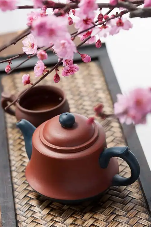 中国风花瓶茶具图片素材