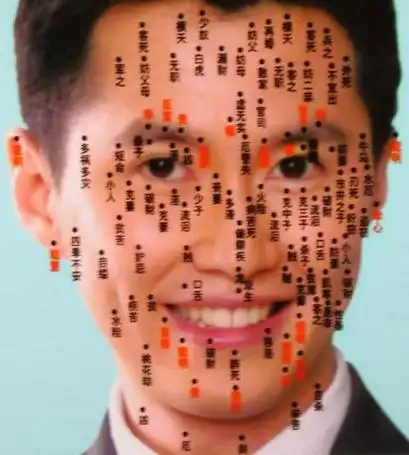 目后须知腰膝畔,外阳颧骨亦中连,眉头项下须相应,腹底痣上脚上全,手上