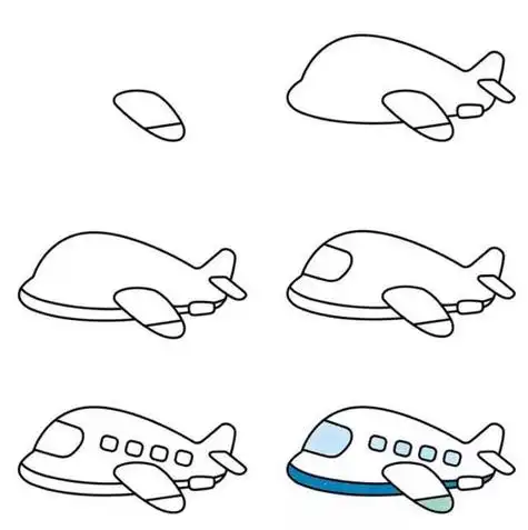 儿童简笔画飞机儿童简笔画飞机怎么画