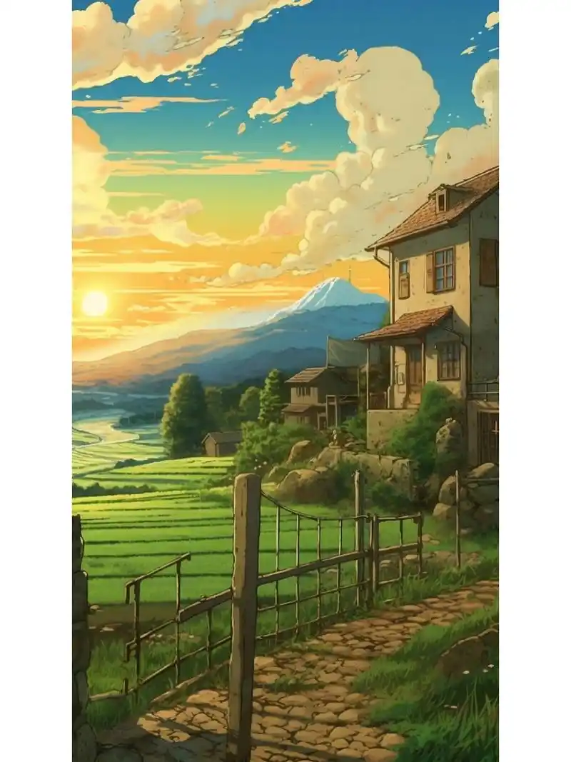 宫崎骏漫画风景
