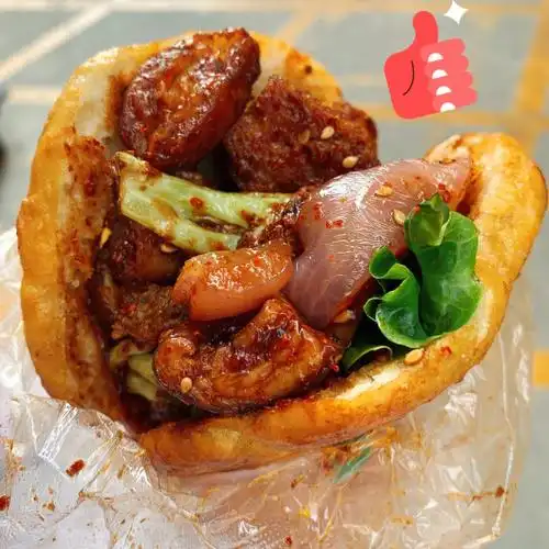 探店漯河最好吃的馍夹串