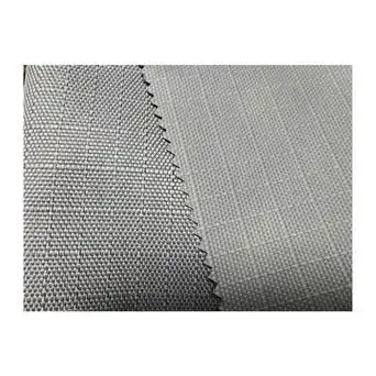 工厂600d牛津布 弹丝双线格子牛津布 pu透湿防水涂层 马衣面料