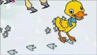 一年级语文上册《雪地里的小画家》图片素材