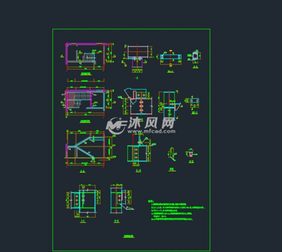 两跑楼梯大样图