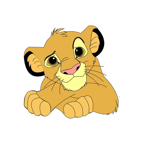 卡通手绘狮子王辛巴免抠素材