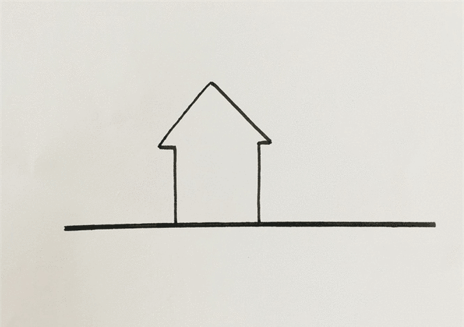 唯美地平线简笔画