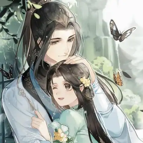 古风拥抱情侣甜蜜头像图片